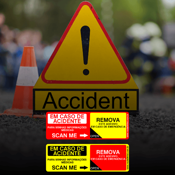 Adesivo de Identificação Médica
